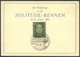 WEST GERMANY: Yvert 7, 1950 10+2pg. 200th Anniversary Of The Death Of Bach, With Special Commemorative Postmark, VF Qual - Usados