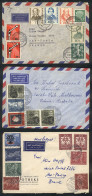 WEST GERMANY: 3 Covers Sent To Brazil And Australia Between 1955 And 1960, With Nice Multicolor Postages, VF General Qua - Cartas & Documentos