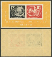 EAST GERMANY: Yvert 1, Leipzig Philatelic Exposition, Mint With Tiny Mark On The Gum (it Appears MNH), Very Fine Quality - Ungebraucht