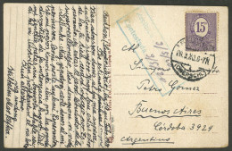 UPPER SILESIA: Postcard With View Of "Kaiserplatz, Beuthen" Sent To Argentina On 20/MAR/1920 Franked With 15pf., Written - Silesia