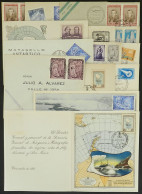 ARGENTINE ANTARCTICA: DESTACAMENTO NAVAL DECEPCIÓN: 14 Covers, Cards Etc. With Postmarks For Different Dates, Applied Be - Otros & Sin Clasificación