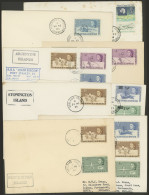 BRITISH ANTARCTIC TERRITORY: 8 Covers Of The Years 1964 To 1972, There Are Interesting Postal Marks, Most Of Fine To Exc - Covers & Documents