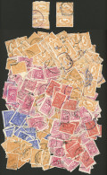 SAUDI ARABIA: Envelope Containing Several Hundreds Used Stamps, Including 2 Pairs With Small Gutter, Perfect Lot To Look - Saudi Arabia