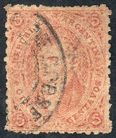 ARGENTINA: GJ.20j, 3rd Printing, Mulatto, With Double Circle "Admon. De Correos De JUJUY" Cancel, Superb!" - Used Stamps