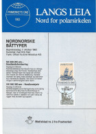 Norway 1983 Northern Norwegian Boats, Mi 891-892, Stamps Day, Souvenir Sheet - Covers & Documents