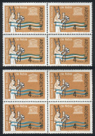 ARGENTINA: GJ.1263 (Sc.750), 1963 Nubian Treasures, Block Of 4 With VARIETY: Emerald Color Very Shifted. Including A "no - Sonstige & Ohne Zuordnung