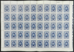 ARGENTINA: GJ.776, 50P. San Martín, Complete Sheet Of 50 Stamps, MNH (5 Or 6 Stamps With Minor Defects, The Rest Of Fine - Oficiales