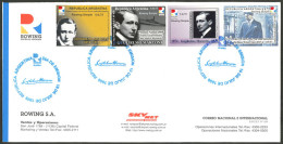 ARGENTINA: ROWING POSTAL: 1999 Guglielmo Marconi, The Set Of 4 Values With "rouletted" Perforation, On A Cover With Firs - Otros & Sin Clasificación
