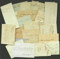 ARGENTINA: 22 Entire Letters Dated Between Circa 1805 And 1864, All Very Legible And Of Fine To Excellent Quality, Sent  - Prefilatelia