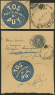 ARGENTINA: RARE CINDERELLA: 2c. Wrapper Sent From Buenos Aires To SANTA LUCÍA (San Juan), Returned To Sender With Double - Briefe U. Dokumente