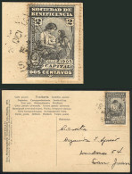 ARGENTINA: Cinderella Of 2c. Of The Charitable Sociedy Franking A Postcard Sent From Buenos Aires To San Juan On 15/DE/1 - Covers & Documents