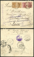 ARGENTINA: RARE SEQUENCE OF DESTINATIONS: Cover Sent On 24/MAR/1910 From Buenos Aires To The "Baron Von Soerabaja" In Ja - Lettres & Documents