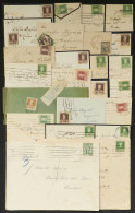 ARGENTINA: RATES OF PRINTED MATTER, ETC: 24 Covers, Cards, Etc. Used Between Circa 1907 And 1936 With Varied Rates Of 1c - Lettres & Documents