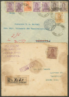 ARGENTINA: 2 Covers Sent To Puerto Rico (rare Destination!) In 1917 And Germany In 1921 Franked With 24c. And 12c. Respe - Lettres & Documents