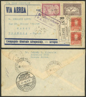 ARGENTINA: Zeppelin Flight: Registered Airmail Cover Sent From B.Aires To France On 27/JUN/1934 Franked With 1.35P., Wit - Airmail