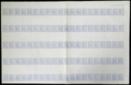 ARGENTINA: National Taxes, CIGARS, 2c., Complete Imperforate Sheet Of 100 Stamps, VF Quality, Rare! - Other & Unclassified