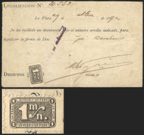 ARGENTINA: Province Of Buenos Aires, COLEGIO DE ESCRIBANOS (Public Notaries Association): Document Of The Year 1889 With - Sonstige & Ohne Zuordnung