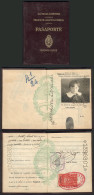 ARGENTINA: 5P. Revenue Stamp On A PASSPORT Of The Year 1921, Excellent Quality! - Sonstige & Ohne Zuordnung