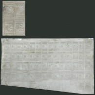 ARGENTINA: Original METAL SHEET To Print The Issue Of Revenue Stamps Of 1936 Of The Municipality Of Santa Fe, With Varlu - Altri & Non Classificati