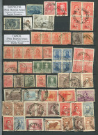 ARGENTINA: Stockbook Of 16 Pages With 1,441 Stamps, Pairs Or Larger Blocks With Cancels Of The Province Of Buenos Aires  - Collezioni & Lotti