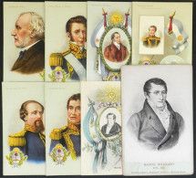 ARGENTINA: Centenary Of The Revolution, Year 1910: 6 Patriotic Postcards Illustrated With Portraits Of Independence Hero - Argentine