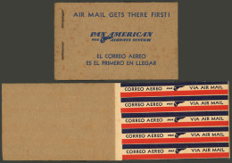 ARGENTINA: PAA (PAN AMERICAN AIRWAYS): Old Booklet With Airmail Labels, Complete, Very Fine Quality! - Ohne Zuordnung