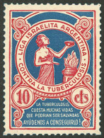 ARGENTINA: JUDAICA: Old Cinderella Of "Fight Against Tuberculosis" Of The Argentine Israelite League, Excellent Quality, - Erinnophilie