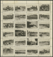 ARGENTINA: MAR DEL PLATA: Old Sheet With 24 Cinderellas With Fantastic Views, MNH, Excellent Quality! - Cinderellas