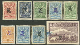 ARMENIA: Small Lot Of Overprinted Stamps, Years 1919 To 1922, Excellent Quality! - Armenien