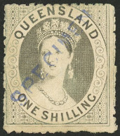 AUSTRALIA: Sc.17, With SPECIMEN Overprint In Blue, Mint Without Gum, Very Fine Quality! - Sonstige & Ohne Zuordnung