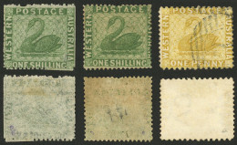 AUSTRALIA: 3 Old Stamps, 2 Mint Without Gum, One Used, Very Fine General Quality, Good Opportunity At LOW START! - Sonstige & Ohne Zuordnung