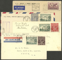 AUSTRALIA: 4 Airmail Covers Of 1929 (3) And 1948, Very Fine General Quality. IMPORTANT: Please View ALL The Photos Of Th - Sonstige & Ohne Zuordnung