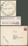 AUSTRALIA: Unusual Mark "MISSENT TO AUSTRALIA" Applied On A Cover Sent From Santiago De Chile To Argentina On 22/DE/1973 - Other & Unclassified