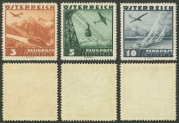 AUSTRIA: Sc.C44/C46, 1935 3s. To 10s., The 3 High Values Of The Set, MNH, Excellent Quality! - Other & Unclassified