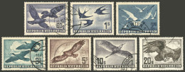 AUSTRIA: Yvert 54/60, 1950/3 Birds, Complete Set Of 7 Used Values, VF Quality! - Other & Unclassified