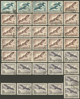 AUSTRIA: Yvert 57 X4 + 58 X19 + 59 X13, Used, Fine To Very Fine General Quality, Catalog Value Euros 4,200+ - Other & Unclassified