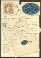 AUSTRIA: 23/OC/1872 TRIESTE - Genova, Entire Letter With Very Nice Letterhead (printing House) Franked With 15Kr., Arriv - Other & Unclassified