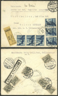 AUSTRIA: 24/MAY/1933 Graz - Argentina, Registered Airmail Cover, With Good Franking Of 7.20S., On Back There Is A Mark A - Altri & Non Classificati