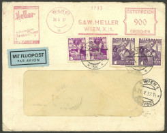 AUSTRIA: Airmail Cover Sent From Wien To Argentina On 20/MAY/1937 With MIXED POSTAGE: Meter + Postage Stamps, Arrival Ma - Other & Unclassified