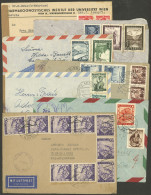 AUSTRIA: 7 Covers Sent To Argentina Between 1947 And 1953 (6 Airmail) With Nice Postages, Some With Small Defects And Ot - Other & Unclassified