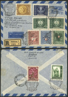 AUSTRIA: Registered Airmail Cover Sent From Salzburg To Argentina On 28/AU/1950 With Very Nice Franking! - Other & Unclassified