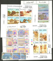 BAHRAIN: Lot Of Modern Scouvenir Sheets + Stamps, Very Thematic, MNH And Of Excellent Quality! - Bahrein (1965-...)