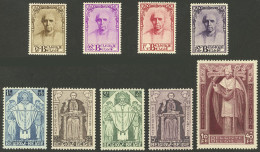 BELGIUM: Sc.B114/B122, 1932 Cardinal Mercier, Complete Set Of 9 MNH Values, Excellent Quality! - Other & Unclassified