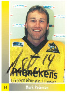 Autogramm Eishockey AK Mark Pederson Krefeld Pinguine 98-99 Augsburger Panther ZSC Lions Villach VSV Trappers Tilburg - Wintersport