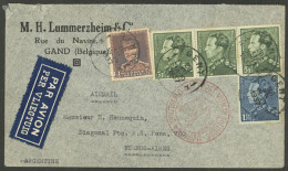 BELGIUM: 28/DE/1937 Gent - Argentina, Airmail Cover Sent By DLH Germany Franked With 18.75Fr., Arrival Backstamp Of Buen - Sonstige & Ohne Zuordnung