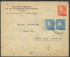 BELGIUM: Airmail Cover Sent From Bruxelles To Argentina In FE/1950 Franked With 28Fr., Arrival Backstamp! - Other & Unclassified