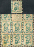 BRAZIL: Sc.457 (RHM.C-130), Centenary Of  General Couto De Magalhaes, PROOFS On Unwatermarked Paper, Block Of 6 With Par - Other & Unclassified