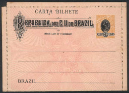 BRAZIL: RHM.CB-68, Lettercard With Perforation 13½, Mint, VF Quality, Rare, Catalog Value 6,000Rs. - Altri & Non Classificati