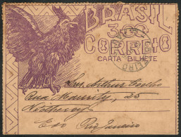 BRAZIL: RHM.CB-99, Lettercard Used On 30/JUN/1936, VF Quality, Catalog Value 300Rs. - Altri & Non Classificati