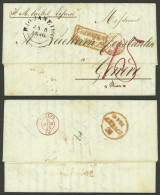 BRAZIL: 8/JA/1846 Rio De Janeiro - Switzerland: Entire Letter Sent From The English Postal Offices In Rio, With A Number - Other & Unclassified